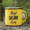 Metalinis puodelis „Best sister ever“