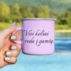 Metalinis puodelis "Visi keliai veda į gamtą"