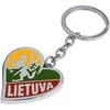 Metalinis širdelės formos pakabukas "Vytis - Lietuva"