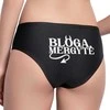 Moteriški apatiniai su spauda nugaroje "Bloga mergytė"