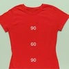Moteriški marškinėliai "90 60 90"