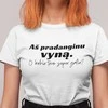 Moteriški marškinėliai "Aš pradanginu vyną"