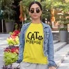 Moteriški marškinėliai "Cat mama"
