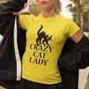 Moteriški marškinėliai "Crazy cat lady"