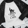 Moteriški marškinėliai "Crazy cat lady"