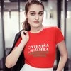 Moteriški marškinėliai "Degustuoju šampaną"