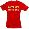 Moteriški marškinėliai "Happy wife"