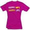 Moteriški marškinėliai "Happy wife"