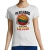 Moteriški marškinėliai "Lietuva: play hard, stay true"