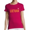 Moteriški marškinėliai "Lietuva su herbu"