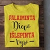Moteriški marškinėliai "Palaiminta Dievo, išlepinta vyro"