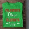 Moteriški marškinėliai "Palaiminta Dievo, išlepinta vyro"