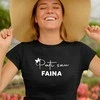 Moteriški marškinėliai "Pati sau faina"