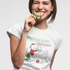 Moteriški marškinėliai „Pirmiausia Kalėdos - dieta palauks“
