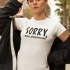 Moteriški marškinėliai "Sorry, man atostogos"