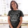 Moteriški marškinėliai „Tik geriausia mama paaukštinama iki močiutės“