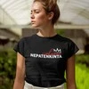 Moteriški marškinėliai "Viskuom nepatenkinta"