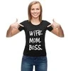 Moteriški marškinėliai "Wife. Mom. Boss"