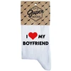 Moteriškos kojinės „I love my boyfriend“