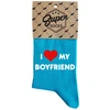 Moteriškos kojinės „I love my boyfriend“