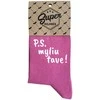 Moteriškos kojinės "P.S. myliu tave!"