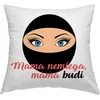 Pagalvės užvalkalas "Mama nemiega - mama budi"