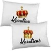 Pagalvių užvalkalų komplektas "Karalius ir Karalienė"