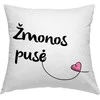 Pagalvių užvalkalų komplektas "Žmonos ir vyro pusė"