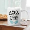 Puodelis "Ačiū, kad esi mano krikšto tėvelis"