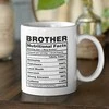 Puodelis "Brother Nutrition Facts"