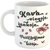 Puodelis "Kava vienoje rankoje, pasitikėjimas kitoje"