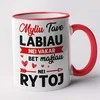 Puodelis "Myliu labiau, nei vakar"