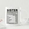Puodelis "Sister Nutrition Facts"