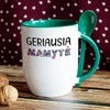 Puodelis su šaukšteliu "Geriausia mamytė"