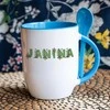 Puodelis su šaukšteliu "Janina"