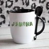 Puodelis su šaukšteliu "Janina"