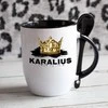 Puodelis su šaukšteliu "Karalius"
