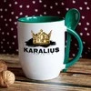 Puodelis su šaukšteliu "Karalius"