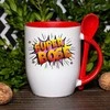 Puodelis su šaukšteliu "Super bosė"