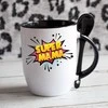 Puodelis su šaukšteliu "Super mama"