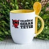 Puodelis su šaukšteliu "Velniškai geras tėtis"