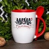 Puodelis su šaukšteliu "Visų mylimiausia MAMA"