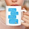 Puodelis "Visur su telefonu"