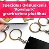 Raktų pakabukų komplektas "Dėlionė" su Jūsų pasirinktais vardais ir data