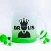 Stiklinis matinis puodelis "Brolis"