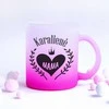 Stiklinis matinis puodelis "Karalienė mama"