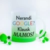 Stiklinis matinis puodelis "Klausk mamos"