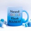 Stiklinis matinis puodelis "Klausk mamos"