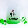 Stiklinis matinis puodelis "Po švenčių"