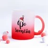 Stiklinis matinis puodelis "Po švenčių"
